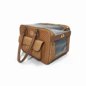 Bolsa de Transporte Fechada Luxo Fábrica Pet Brownie